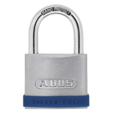 ABUS Silver Rock 5 Open Shackle Padlock 40mm Keyed To Differ  - Stainless Steel Effect