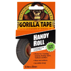 GORILLA Tape -  9m Handy Roll - Black