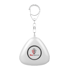 BEE-SECURE Triangular LED Personal Alarm Triangular BS004 - White