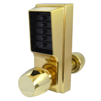 DORMAKABA Simplex 1000 Series 1031 Knob Operated Digital Lock With Passage Set  1031-03 - Polished Brass