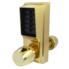 DORMAKABA Simplex 1000 Series 1031 Knob Operated Digital Lock With Passage Set  1031-03 - Polished Brass