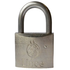 LINCE Nautic Brass Body Corrosion Resistant Open Shackle Padlock 30mm - Stainless Steel