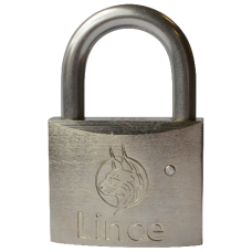 LINCE Nautic Brass Body Corrosion Resistant Open Shackle Padlock 45mm - Stainless Steel
