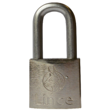 LINCE Nautic Brass Body Corrosion Resistant Long Shackle Padlock 35mm - Stainless Steel