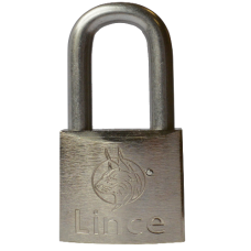 LINCE Nautic Brass Body Corrosion Resistant Long Shackle Padlock 45mm - Stainless Steel