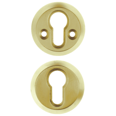 ERA High Security Cylinder Escutcheon  - Polished Brass