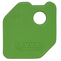 EVVA EPS Coloured Key Caps  0043522515 - Light Green