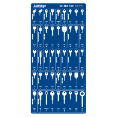 ALDRIDGE Keyboards -Fully Stocked Window Board Fully Stocked With Keys - Blue