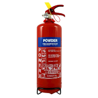 THOMAS GLOVER PowerX Fire Extinguisher - ABC Dry Powder 1Kg - Red