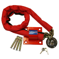 BULLDOG MC30 Chain, Padlock & Wall/Floor Anchor Kit 1500mm Chain, MC10 Padlock & MC25 Anchor