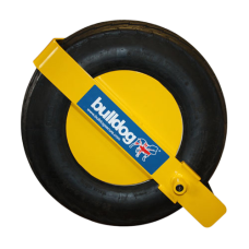 BULLDOG Trailclamp To Suit Small Trailers TC100 Tyres 100 to 122mm Width 200mm Rim Dia - Yellow