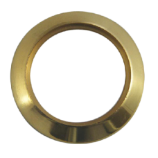 EVVA AZG Rim Cylinder Rose  - Polished Brass