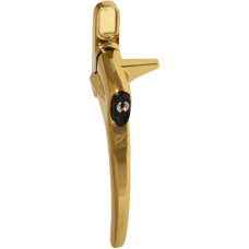 ERA Charisma Inline Cockspur Locking Espag Handle 12mm Left Handed Locking  - Polished Gold