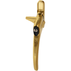 ERA Charisma Inline Cockspur Locking Espag Handle 21mm Right Handed Locking  - Polished Gold