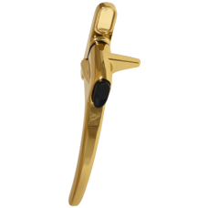 ERA Charisma Inline Cockspur Non Locking Espag Handle 21mm Left Handed Non Locking  - Polished Gold