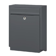 DAD Decayeux D100 Series Post Box  - Anthracite Grey