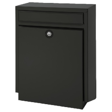 DAD Decayeux D100 Series Post Box  - Black