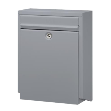 DAD Decayeux D100 Series Post Box  - Silver Grey