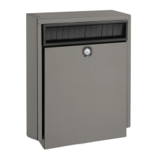 DAD Decayeux D410 Series Anti Theft Post Box  - Quartz Grey