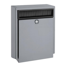 DAD Decayeux D410 Series Anti Theft Post Box  - Silver Grey