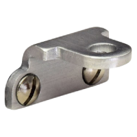 STEEL WINDOW FITTINGS B375 Peg Stay Bracket  - Satin Chrome