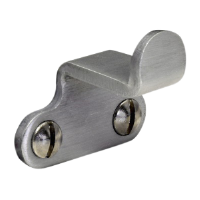 STEEL WINDOW FITTINGS B375 Peg Stay Rest Bracket  - Satin Chrome