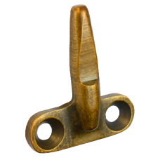 STEEL WINDOW FITTINGS B375 Back of Stay Bracket  - Antique Brass