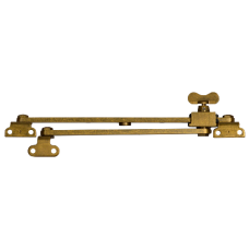 STEEL WINDOW FITTINGS B59 OG Slide Stay Butterfly 250mm x 190mm  - Antique Brass