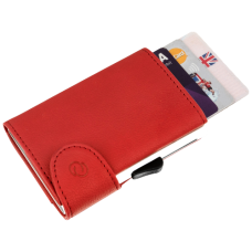 BEE-SECURE C-Secure Leather RFID Flip Up Wallet  - Red
