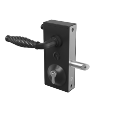 GATEMASTER Superlock Latch Deadlock Traditional Handle 10mm 30mm - Black