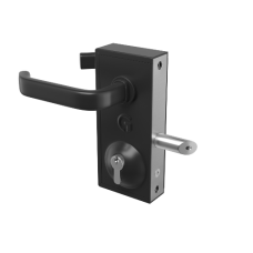 GATEMASTER Superlock Latch Deadlock Straight Lever Handle 40mm 60mm - Black