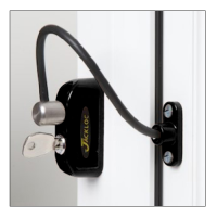 JACKLOC Pro-5 Lockable Cable Window Lock  - Black