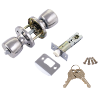 ERA 166 Entrance Knobset PC Keyed To Differ  - Chrome Plated