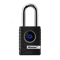 MASTER LOCK Outdoor Bluetooth Padlock For Business Applications 4401LHENT - Boron Carbide