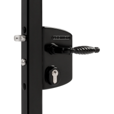 LOCINOX Surface Mounted Gate Lock LAPQ10 U2 10mm 30mm - Black