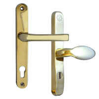 MILA Kite Secure PAS24 2 Star 240mm Lever/Pad Door Furniture 92/62 Centres  - Gold
