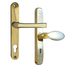 MILA Kite Secure PAS24 2 Star 240mm Lever/Pad Door Furniture 92/62 Centres  - Gold