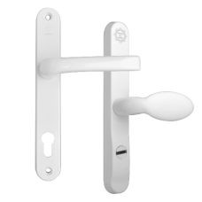 MILA Kite Secure PAS24 2 Star 240mm Lever/Pad Door Furniture 92/62 Centres  - White