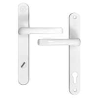 MILA Kite Secure PAS24 2 Star 240mm Lever/Lever Door Furniture  - White