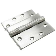 HOOPLY Stainless Steel Container Door Ball Bearing Hinge Z-Profile Silver - Satin Stainless Steel