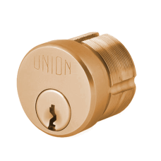 UNION 2X11 Screw-In Cylinder PL KD Single 2 keys - Polished Lacquered Brass