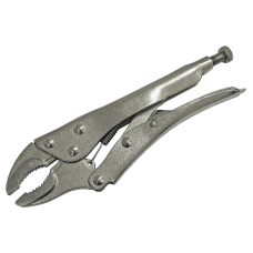 FAITHFULL Curved Jaw Locking Pliers Silver