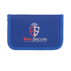 BEE-SECURE RFID Key Pouch - Polyester  - Blue