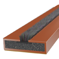 FIRESTOP 2.1m Intumescent Strip - Fire & Smoke 15mm x 4mm  - Brown