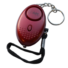 MINDER Mini Keyring Torch Personal Alarm  - Red