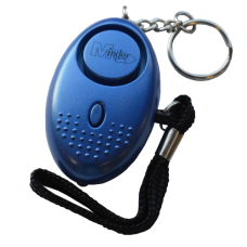 MINDER Mini Keyring Torch Personal Alarm  - Blue