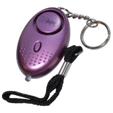 MINDER Mini Keyring Torch Personal Alarm  - Purple