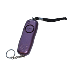 MINDER Mini Pendant Keyring Torch Personal Alarm  - Purple