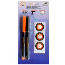 MINDER Property Minder UV Pen & Ink Marker Pen Pack Permanent Ink & UV