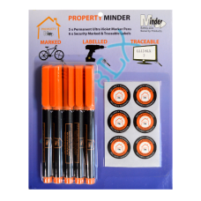 MINDER Property Minder Thick UV Marker Pens 5 Pack